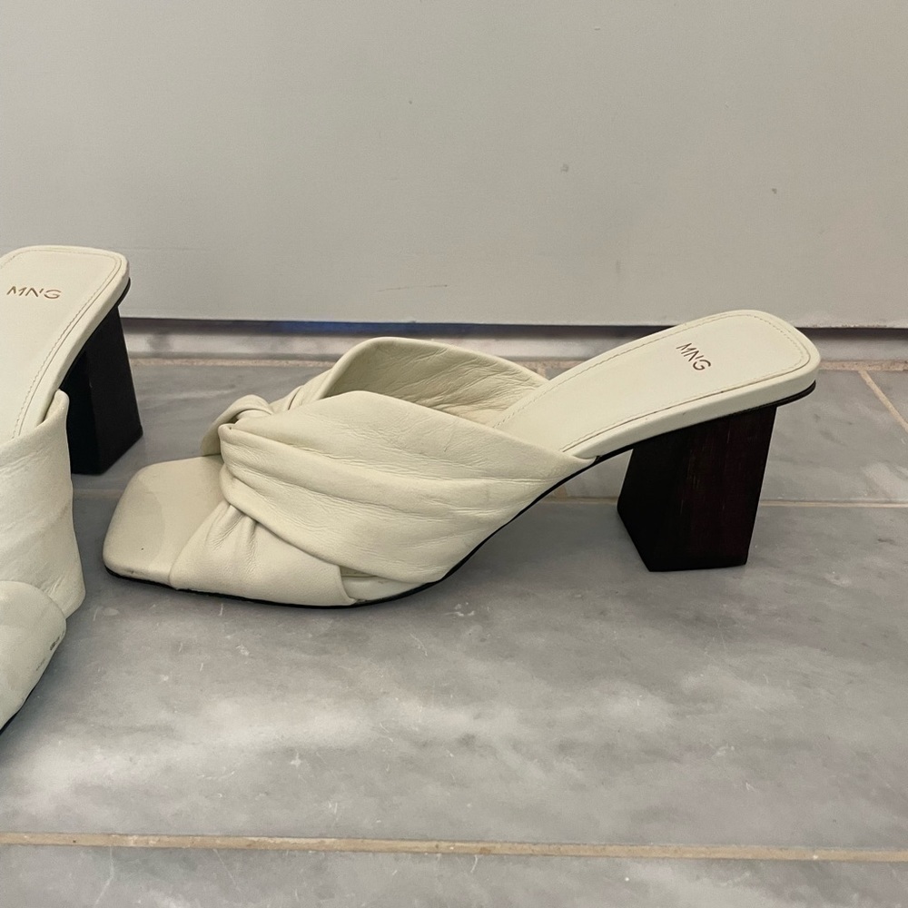 Mango Leather Wrap Sandals - Picture 3 of 7